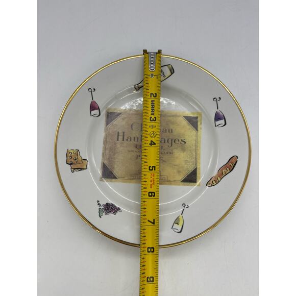 Rosanna Chateau Haut-Bages Salad Plates Made in Italy Set of 2 - Picture 3 of 3